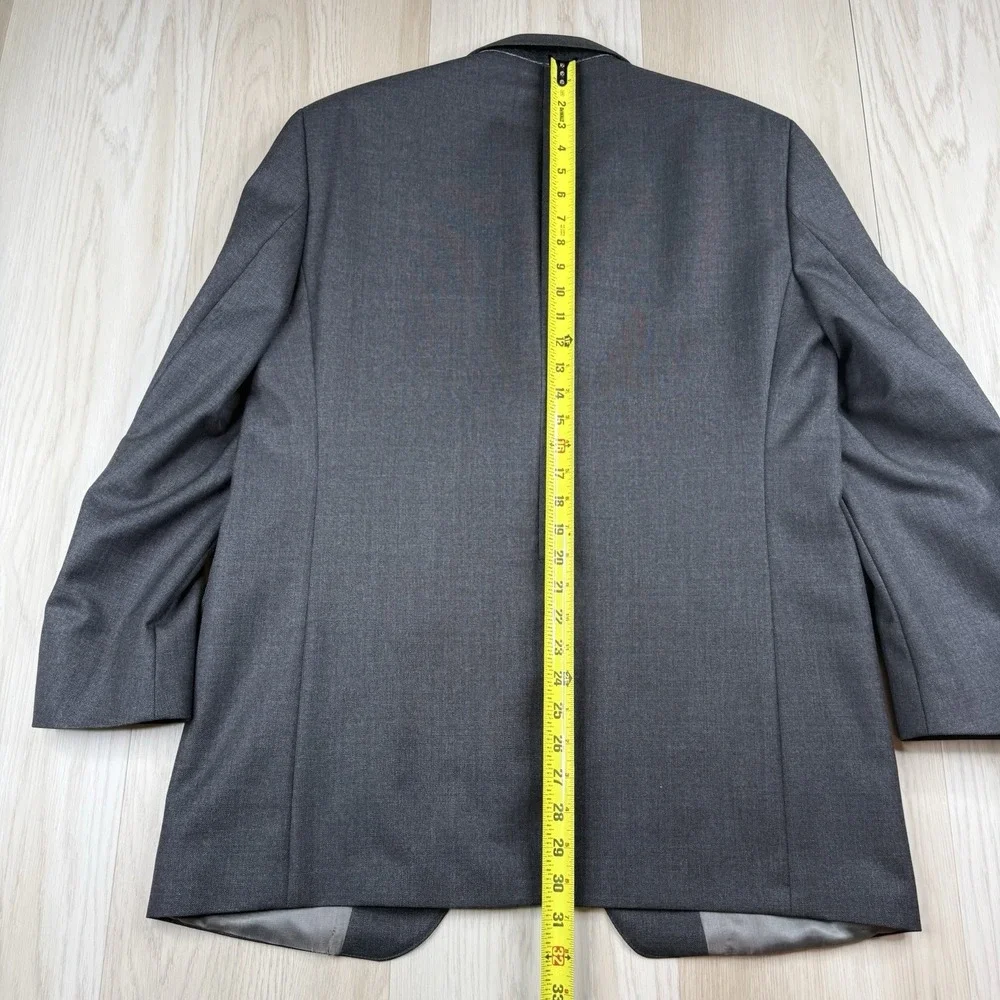 J. Press Presstige Blazer Jacket 3 Button Vitale Barberis Canonico Gray Size 40R